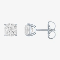 ( E-F/Si1-Si2 ) 4 CT. T.W. Lab-Grown White Diamond 14K Gold 7mm Cushion Stud Earrings