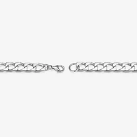 Mens Sterling Silver 8 Inch Solid Link Round Id Bracelet
