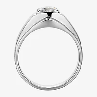 Mens 1 3/4 CT. T.W. Cubic Zirconia Sterling Silver Round Solitaire Fashion Ring