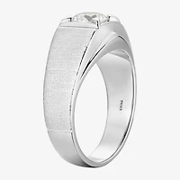 Mens 1 3/4 CT. T.W. Cubic Zirconia Sterling Silver Round Solitaire Fashion Ring