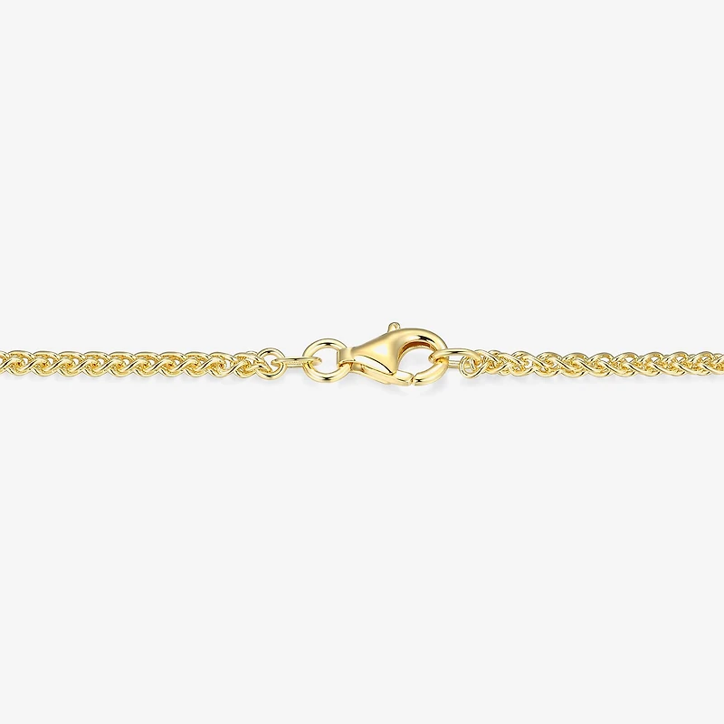 Mens 3 3/4 CT. T.W. Cubic Zirconia 18K Gold Over Silver Round Inch Pendant Necklace