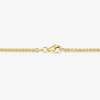 Mens 3 3/4 CT. T.W. Cubic Zirconia 18K Gold Over Silver Round Inch Pendant Necklace