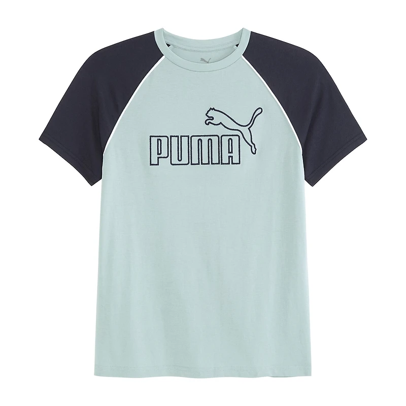 PUMA Big Kid Boys Crew Neck Short Sleeve Regular Fit Graphic T-Shirt