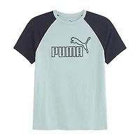 PUMA Big Kid Boys Crew Neck Short Sleeve Regular Fit Graphic T-Shirt
