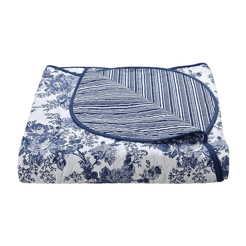 Laurel Manor Toile Garden Cotton Bedspread