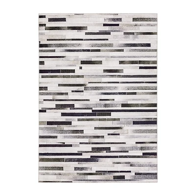 Covington Home Marcel Faux Hide Geo Stripes Indoor Rectangular Area Rug