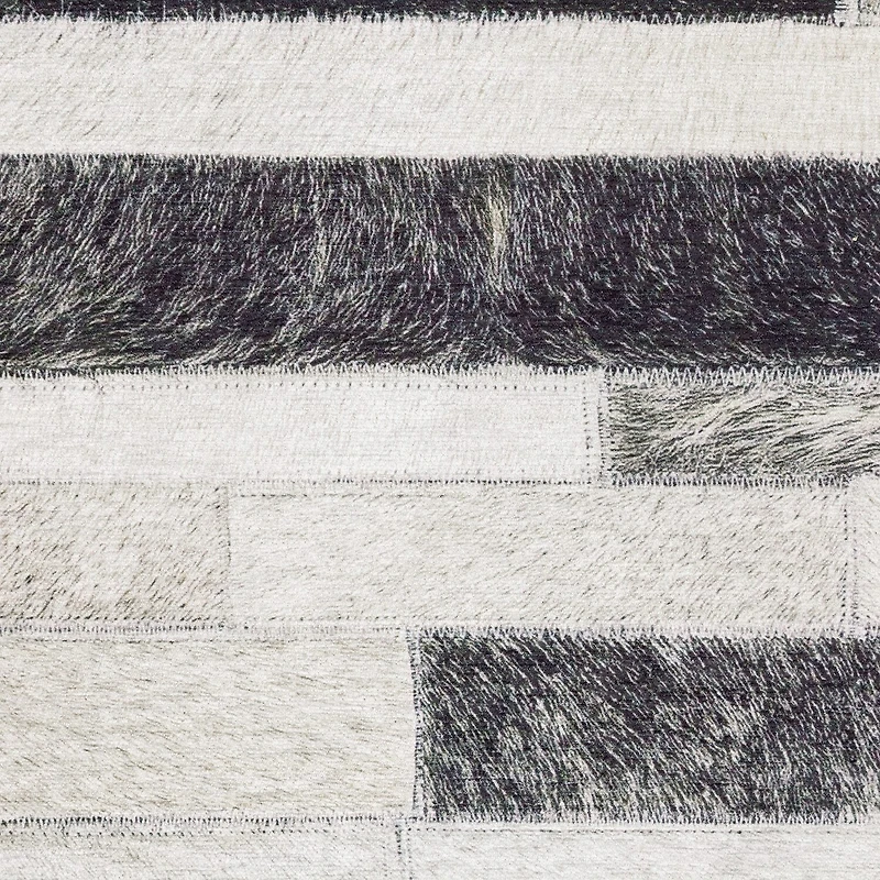Covington Home Marcel Faux Hide Geo Stripes Indoor Rectangular Area Rug