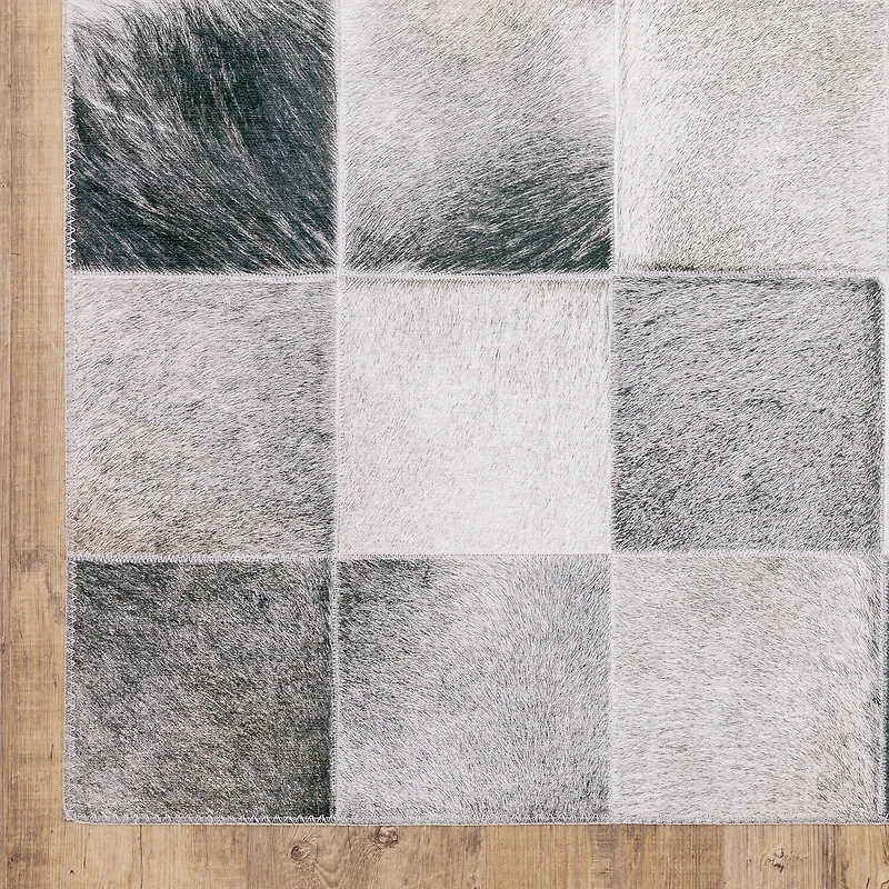 Covington Home Marcel Faux Hide Blocks Indoor Rectangular Area Rug