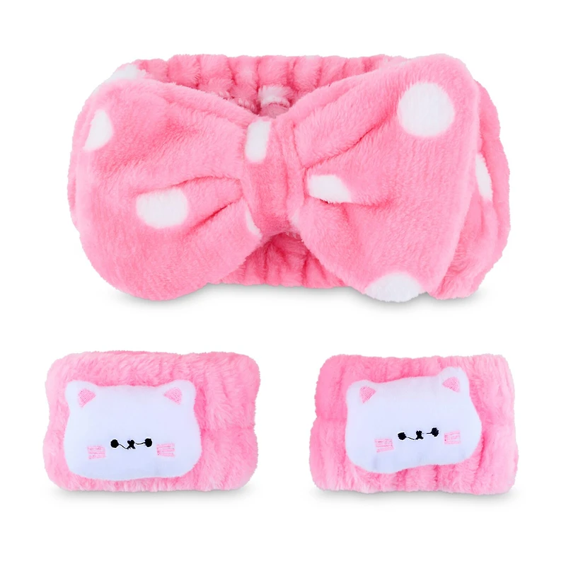 Mimicoco Luna Cat 3pc. Spa Head & Wristband Set