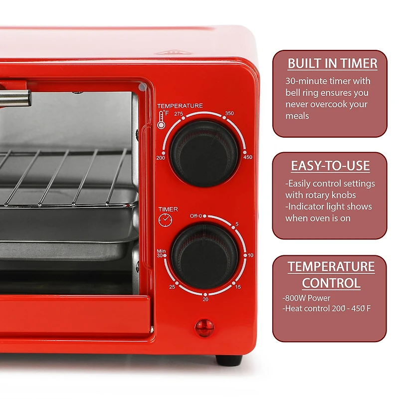 MegaChef 9 Liter Toaster Oven