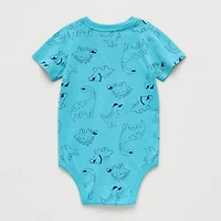 Okie Dokie Baby Boys Crew Neck Short Sleeve Bodysuit