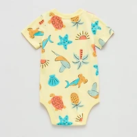 Okie Dokie Baby Boys Crew Neck Short Sleeve Bodysuit