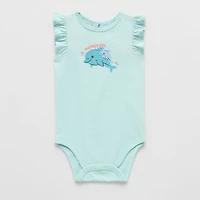 Okie Dokie Baby Girls Round Neck Sleeveless Bodysuit