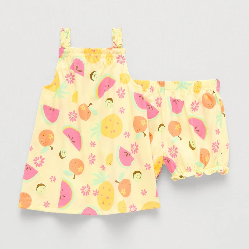 Okie Dokie Baby Girls 2-pc. Dress Set