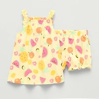 Okie Dokie Baby Girls 2-pc. Dress Set