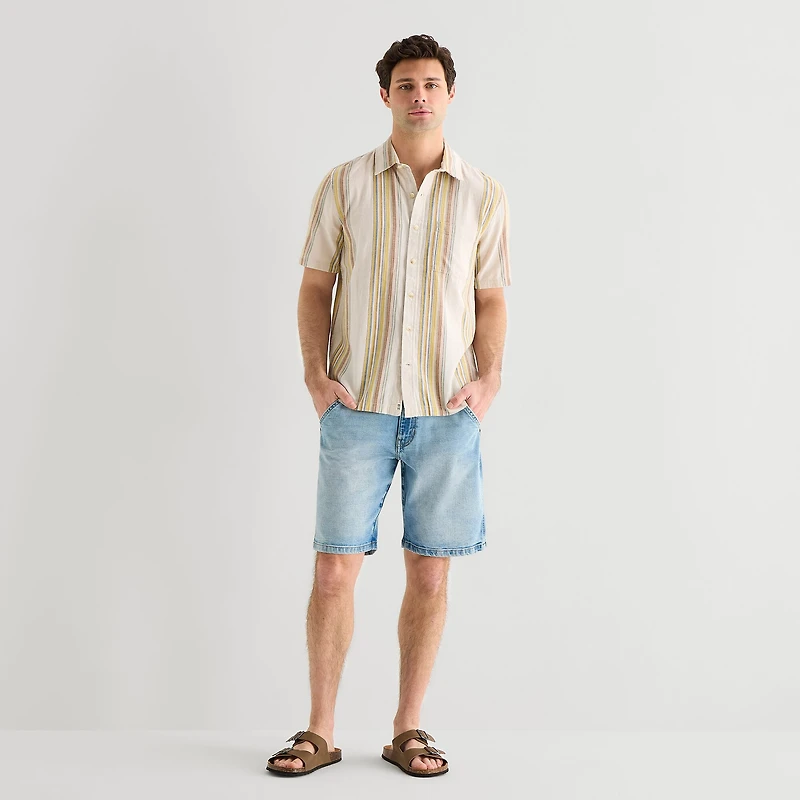 mutual weave Mens 11" 1 Pair Denim Short