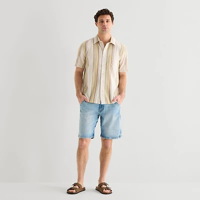 mutual weave Mens 11" 1 Pair Denim Short