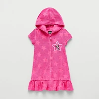 Disney Collection Little & Big Kid Girls Minnie Mouse Knit Dress Swimsuit Cover-Up
