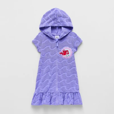 Disney Collection Little & Big Kid Girls Princess The Mermaid Knit Dress Swimsuit Cover-Up