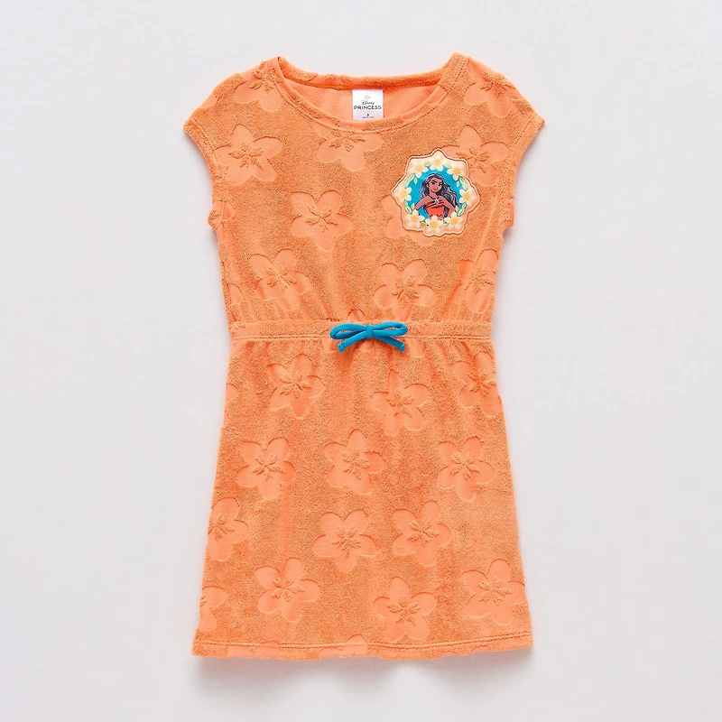 Disney Collection Little & Big Kid Girls Princess Moana Knit Dress Swimsuit Cover-Up