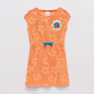 Disney Collection Little & Big Kid Girls Princess Moana Knit Dress Swimsuit Cover-Up