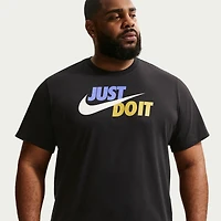 Nike Just Do It Mens Crew Neck Short Sleeve Classic Fit Big and Tall Graphic T-Shirt