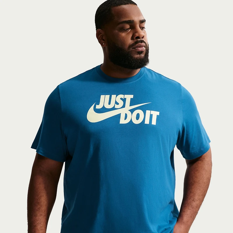 Nike Just Do It Mens Crew Neck Short Sleeve Classic Fit Big and Tall Graphic T-Shirt