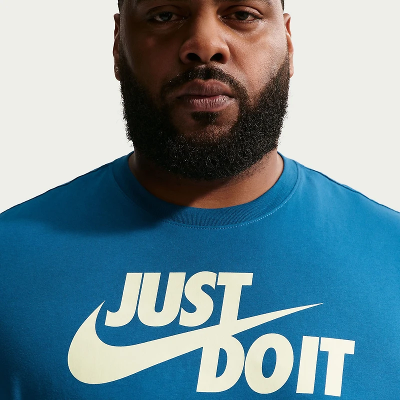 Nike Just Do It Mens Crew Neck Short Sleeve Classic Fit Big and Tall Graphic T-Shirt