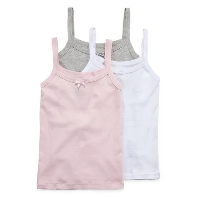 Maidenform Girls Round Neck Sleeveless 3 Pack Camisole