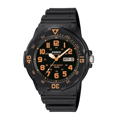 Casio Mens Black Strap Watch Mrw200h-4bv