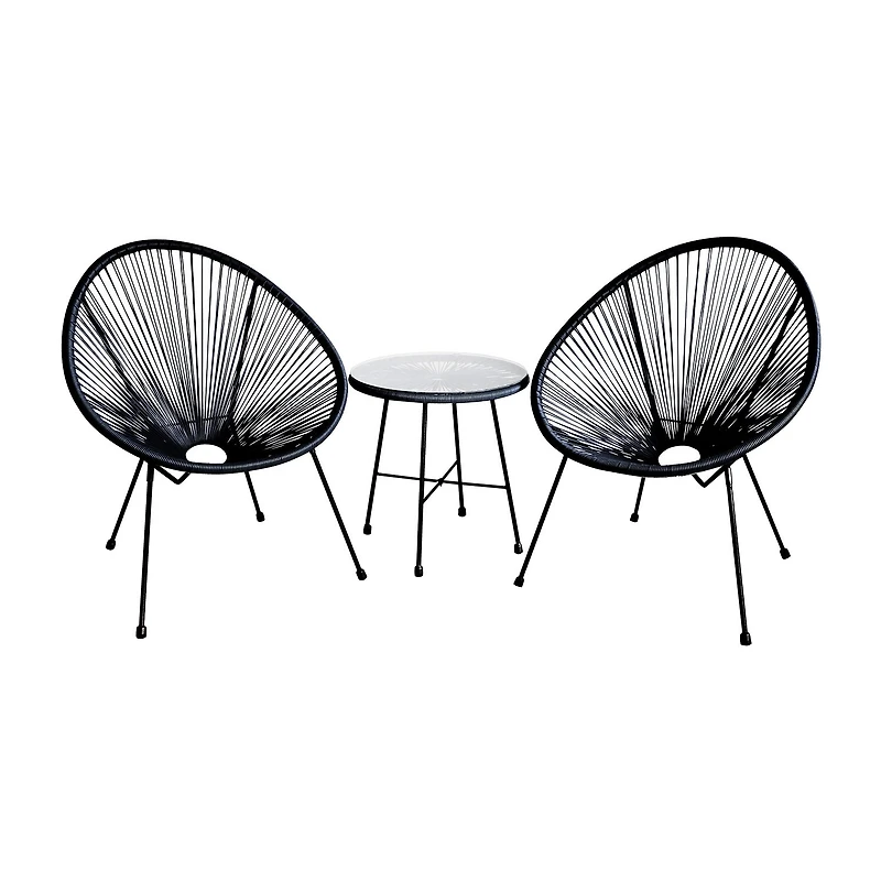Sassio Outdoor And Patio Collection 3-pc. Conversation Set Weather Resistant