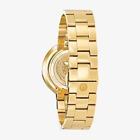 Bulova Rubaiyat Womens Diamond Accent Gold Tone Stainless Steel Bracelet Watch 97p125