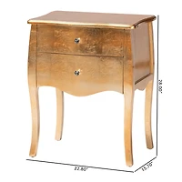 Patrice 2-Drawer Nightstand