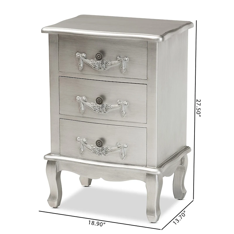 Callen 3-Drawer Nightstand