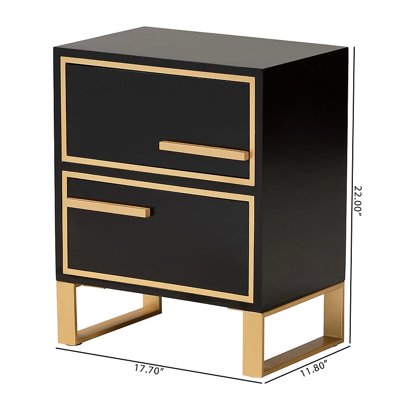 Giolla 2-Drawer Nightstand