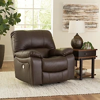 Signature Design By Ashley® Leesworth Power Leather Recliner