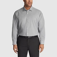 Van Heusen Comfort Performance Big And Tall Mens Regular Fit Stretch Fabric Wrinkle Free Long Sleeve Dress Shirt