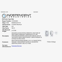 Ever Star (H-I / Si2-I1) 2 CT. T.W. Lab Grown White Diamond 14K Gold Stud Earrings