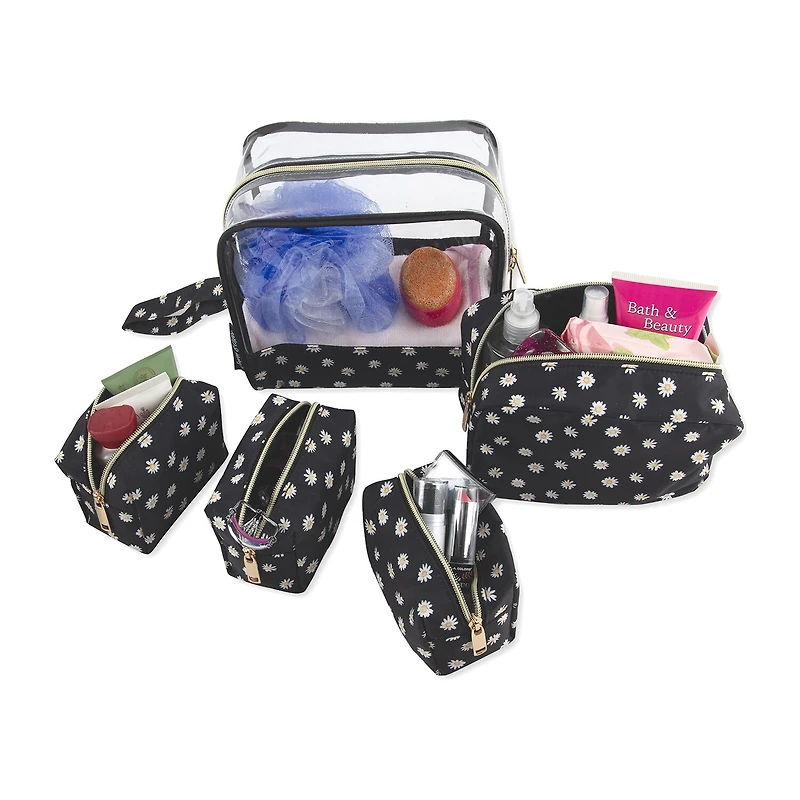 Emma & Chloe 5-pc.Travel Wristlet Set