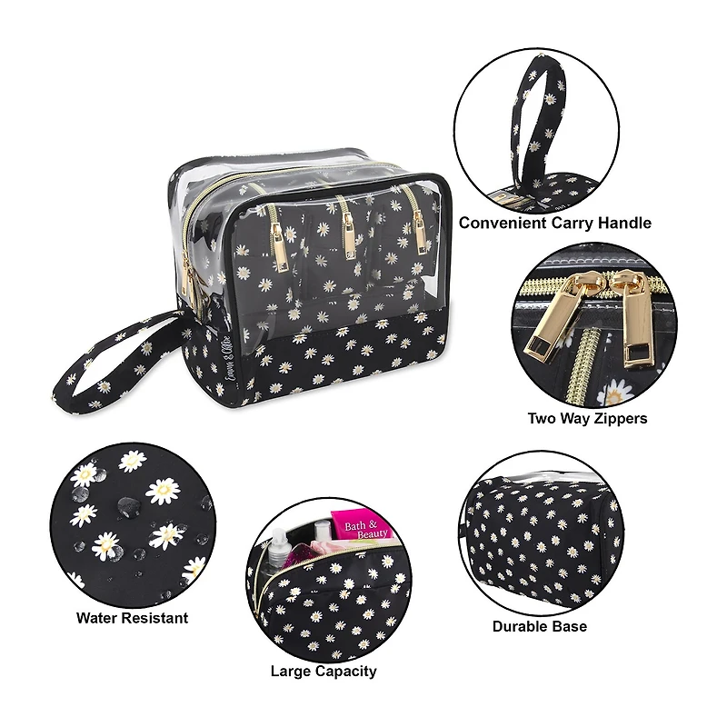 Emma & Chloe 5-pc.Travel Wristlet Set