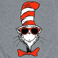 Cat The Hat Cool Shades Little & Big Kid Boys Crew Neck Short Sleeve Regular Fit Dr. Seuss Graphic T-Shirt