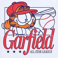 Baseball All Star Little & Big Kid Boys Crew Neck Short Sleeve Regular Fit Garfield Graphic T-Shirt
