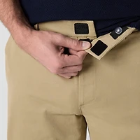 St. John's Bay Dexterity Stretch Chino Mens Adaptive Adjustable Features Easy-on + Easy-off Straight Fit Flat Front Pant