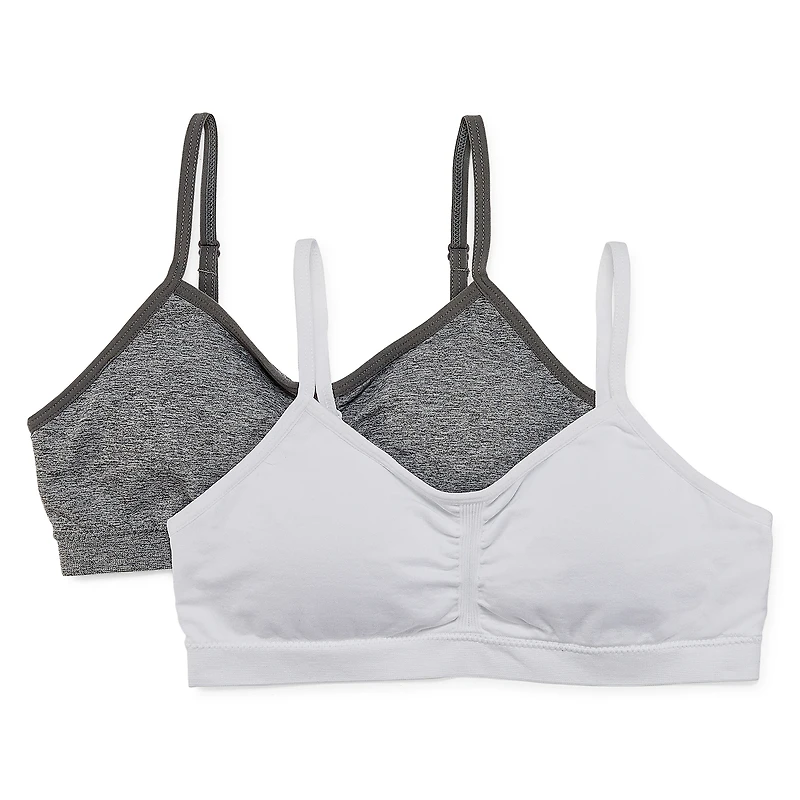 Maidenform Plus Little & Big Kid Girls Multi-Pack 2-pc. Bralette J42172p