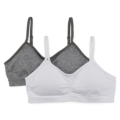 Maidenform Plus Little & Big Kid Girls Multi-Pack 2-pc. Bralette J42172p