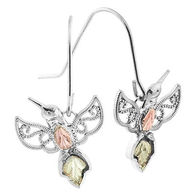 Black Hills Gold Womens Sterling Silver Drop Earrings