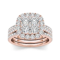 2 CT.T.W. Natural Diamond 14K Yellow Gold Bridal Set