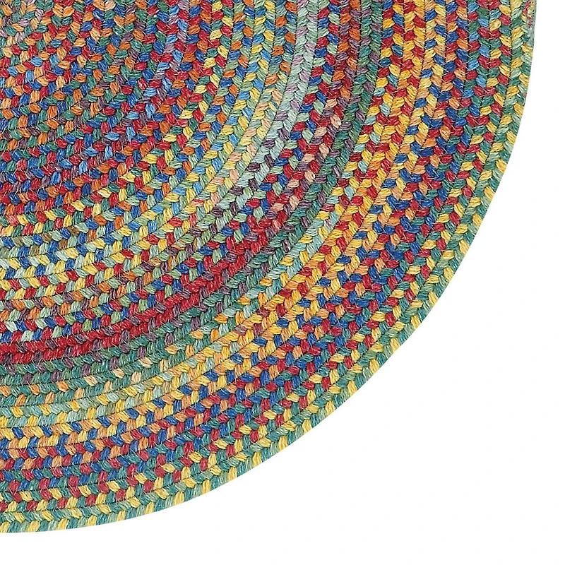Capel Inc. Hill Striped Braided Reversible Indoor Round Area Rug