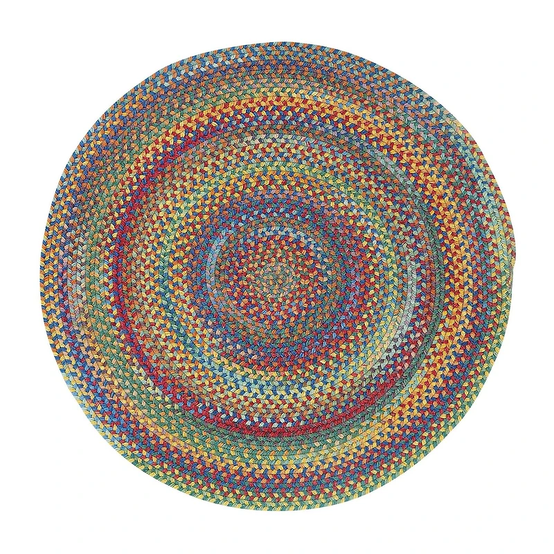 Capel Inc. Hill Striped Braided Reversible Indoor Round Area Rug