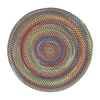 Capel Inc. Hill Striped Braided Reversible Indoor Round Area Rug